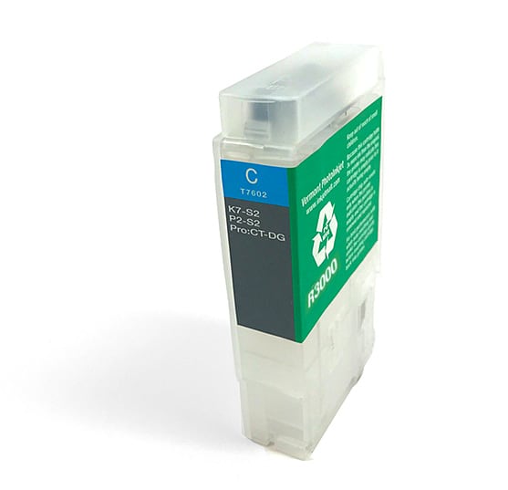 60ml Refillable Cartridge, Auto-Reset Chip - R3000 - Cyan