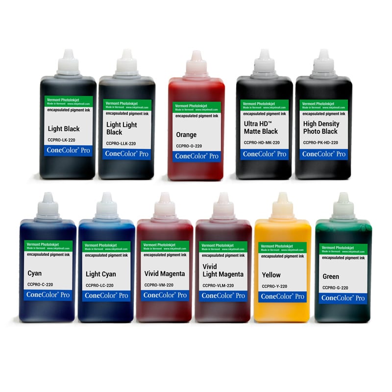 ConeColor Pro HDX, Set of 11 Inks, 220ml