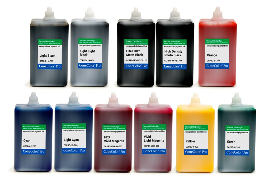 ConeColor Pro HDX, Set of 11 Inks, 700ml