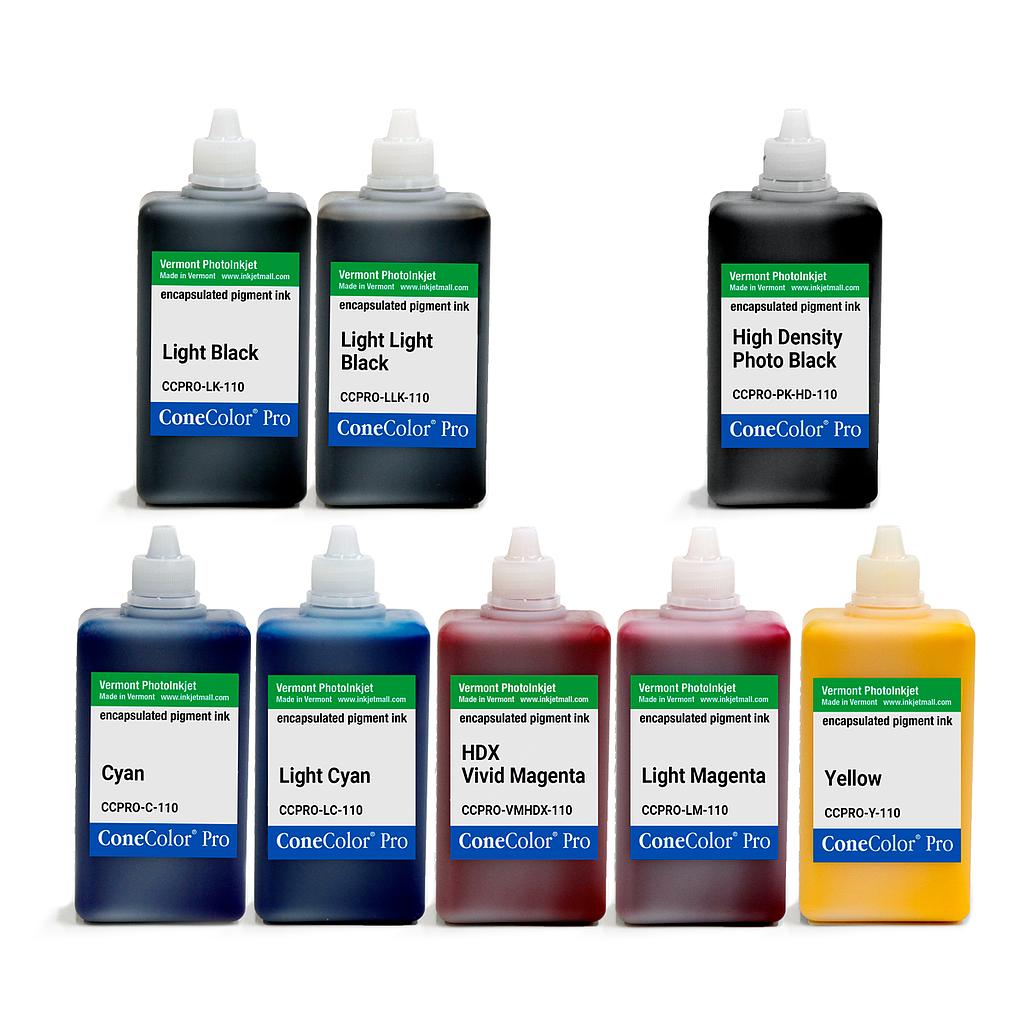 ConeColor Pro K3, Set of 8 Inks, (HD PK), 110ml