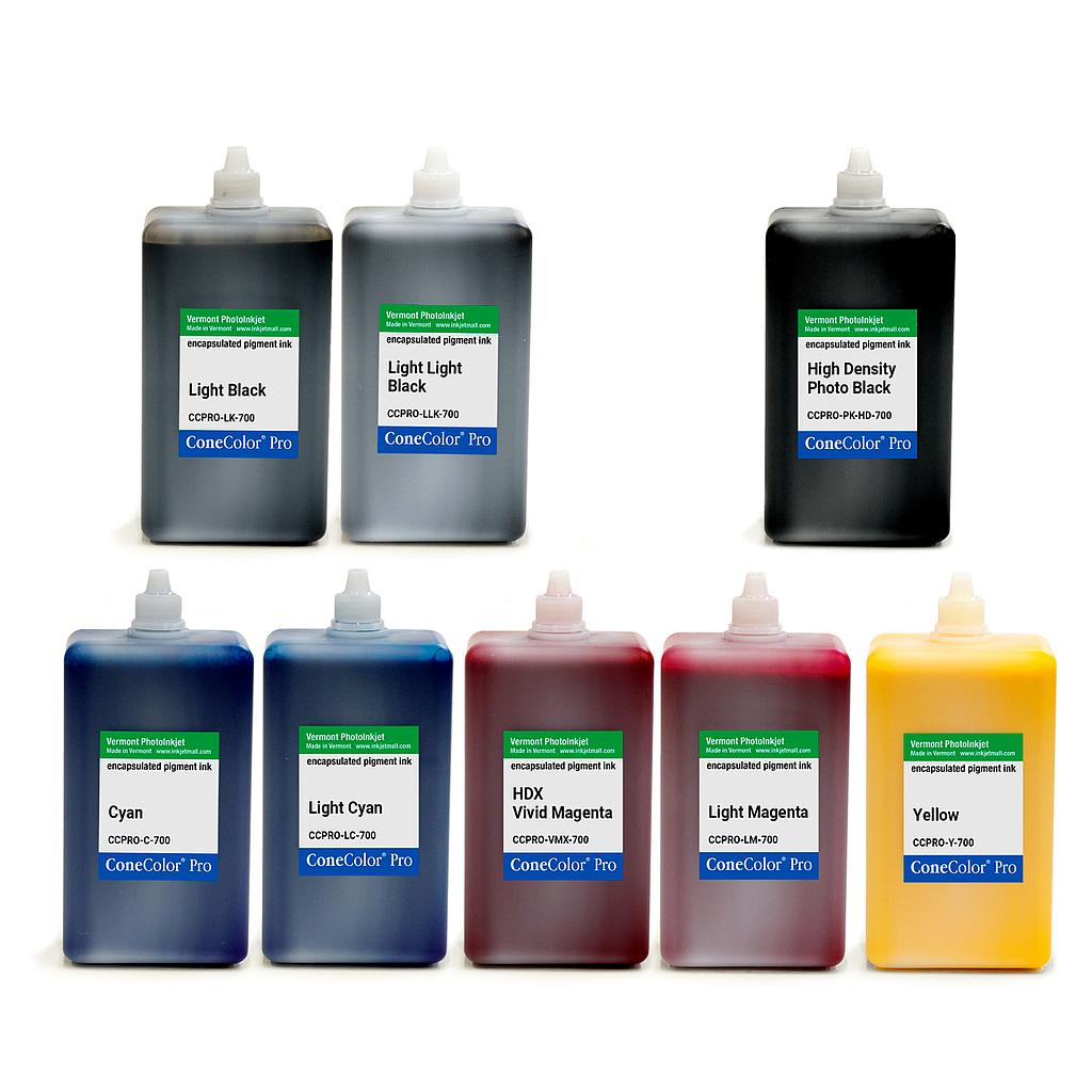 ConeColor Pro K3, Set of 8 Inks, (HD PK), 700ml