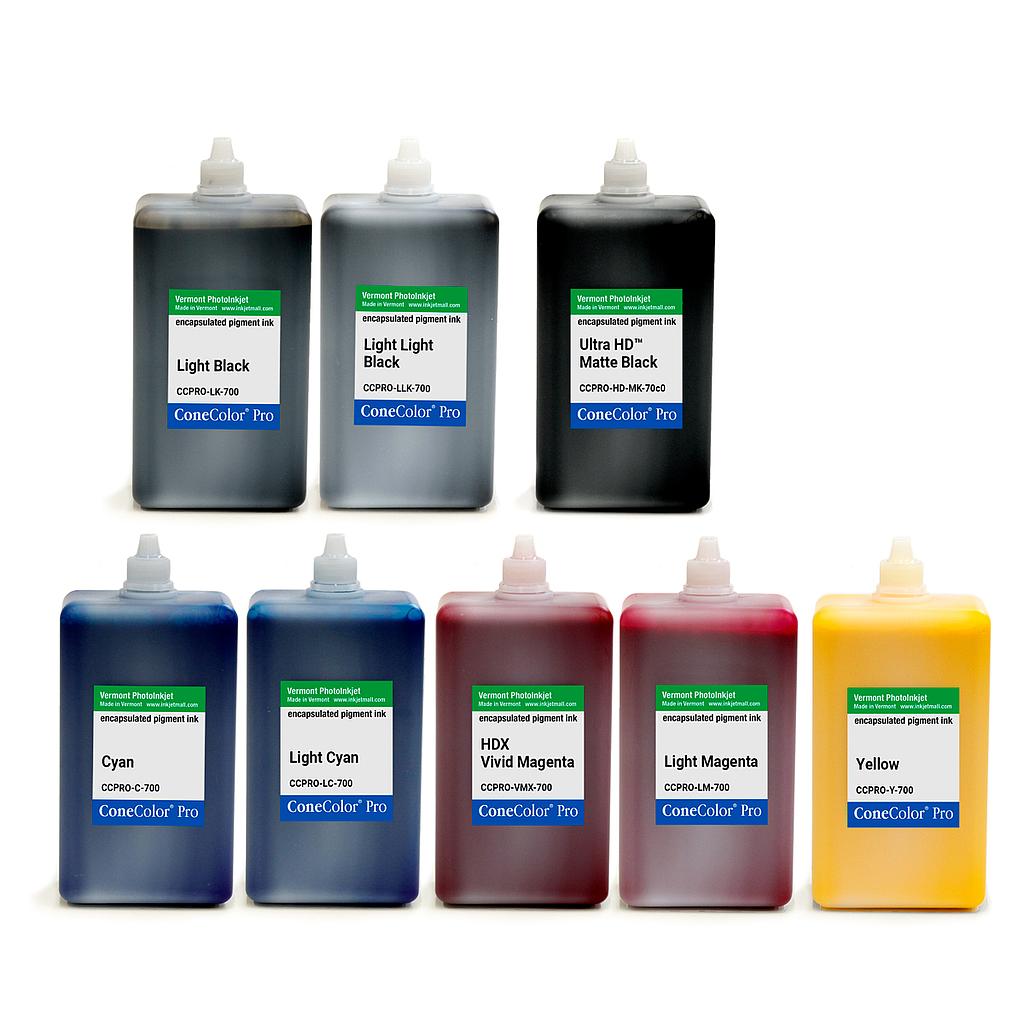 ConeColor Pro K3, Set of 8 Inks, (UltraHD™ MK), 700ml