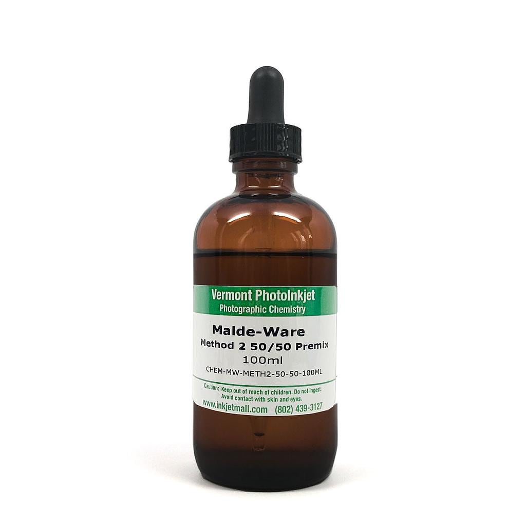 [CHEM-MW-METH2-50-50-100ML] Malde-Ware Methodology 3, Sensitized 50-50 Platinum-Palladium, 100ml