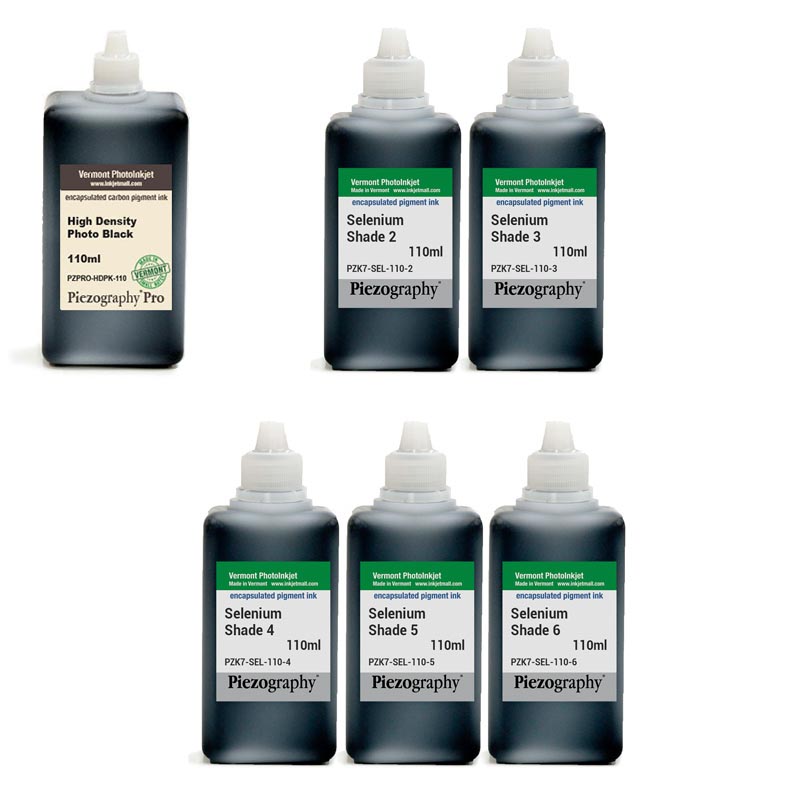 Piezography K6, Selenium Tone, 110ml, Set of 6 Inks (Gloss only)