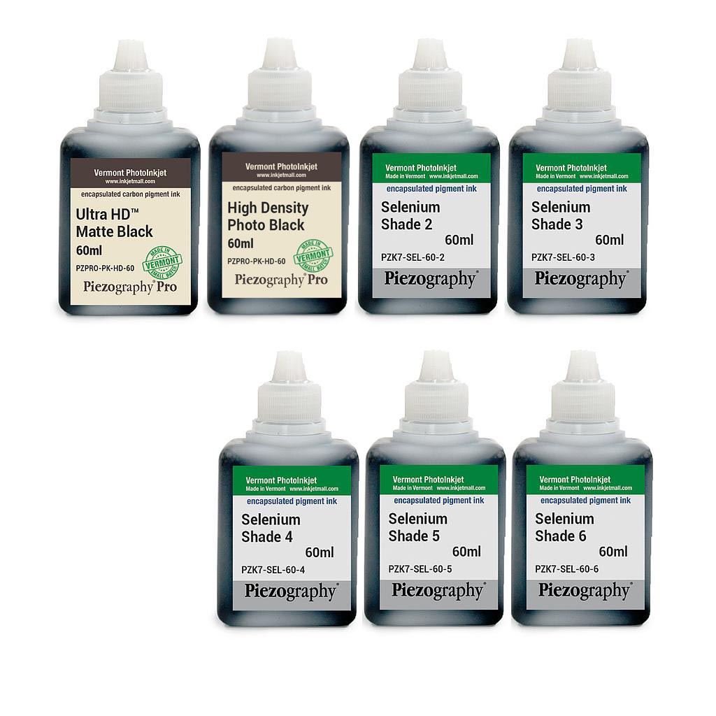 Piezography K6, Selenium Tone, 60ml, Set of 7 Inks (PiezoDN and HD Matte printing)
