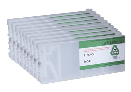 Refillable Cartridge Kit with Reset Chips for EPSON Stylus Pro 4000, 7600, 9600 - Set 8