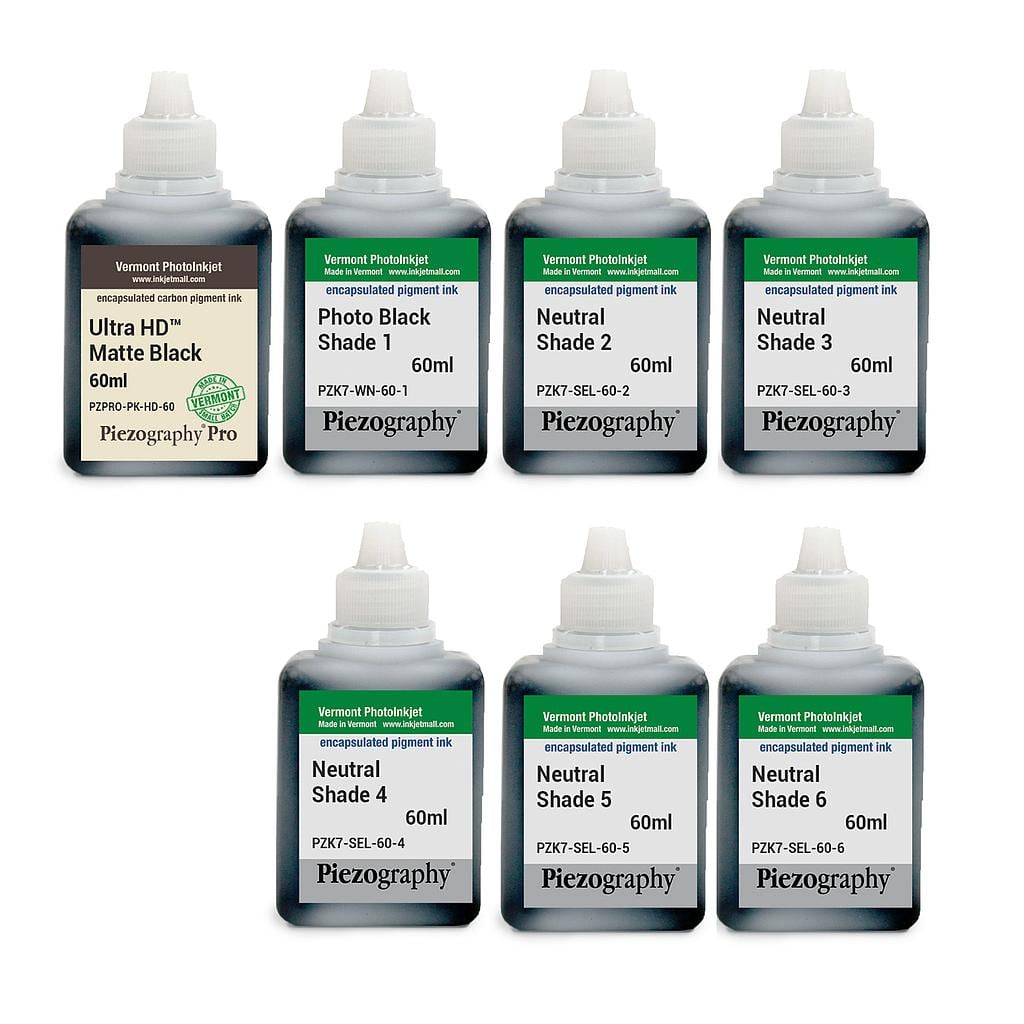 Piezography K6, Neutral Tone, 60ml, Set of 7 Inks (PiezoDN and matte only)