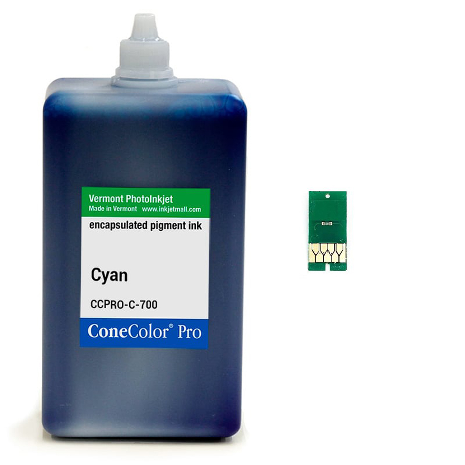 ConeColor Pro 700mL Bottle and Single Use Chip Combos for P6000, P7000, P8000, and P9000