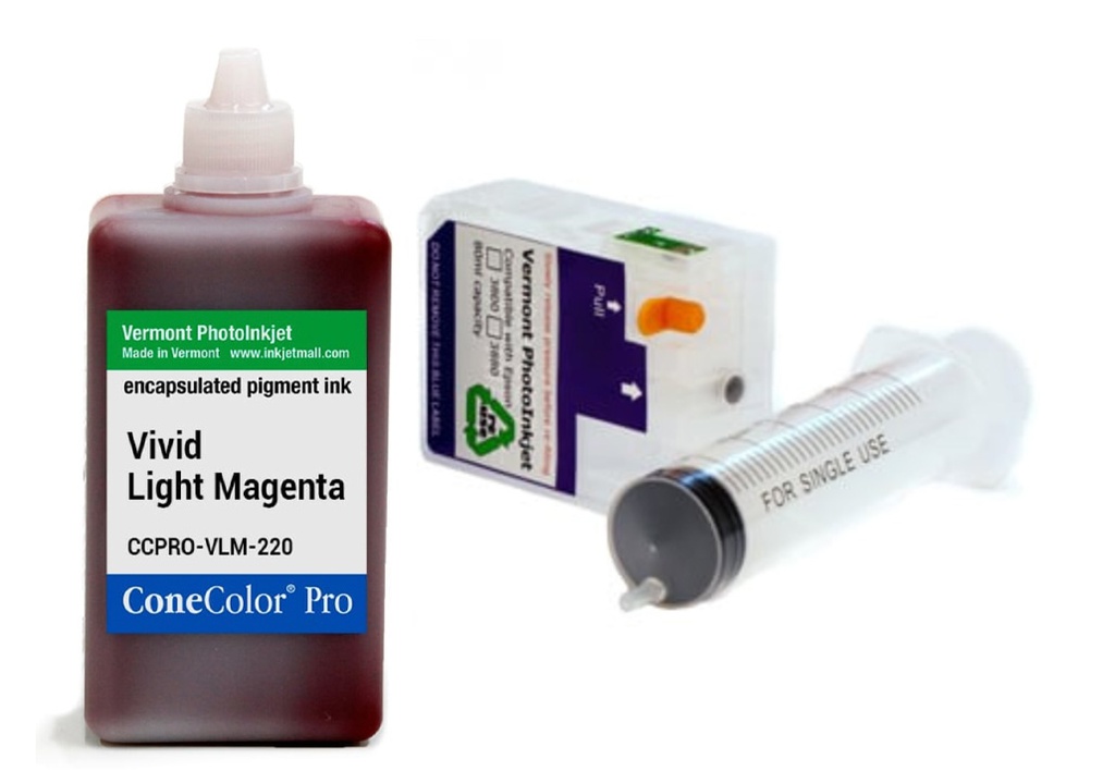 ConeColor Pro, 3880 Refill Cartridge, 220ml Ink, Vivid Light Magenta