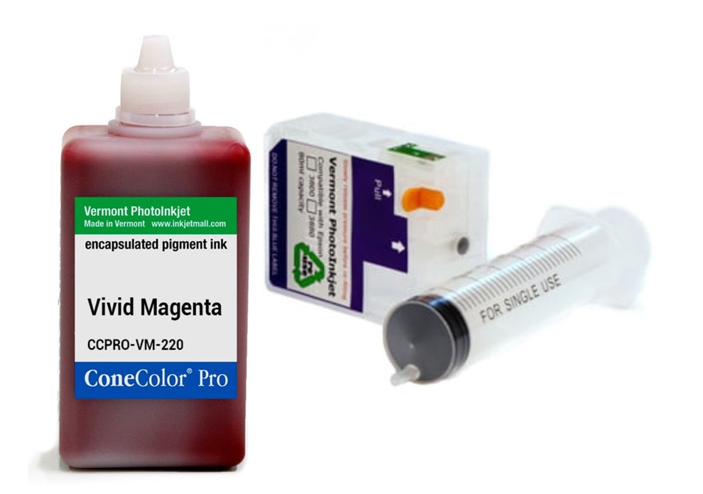 ConeColor Pro, 3880 Refill Cartridge, 220ml Ink, Vivid Magenta
