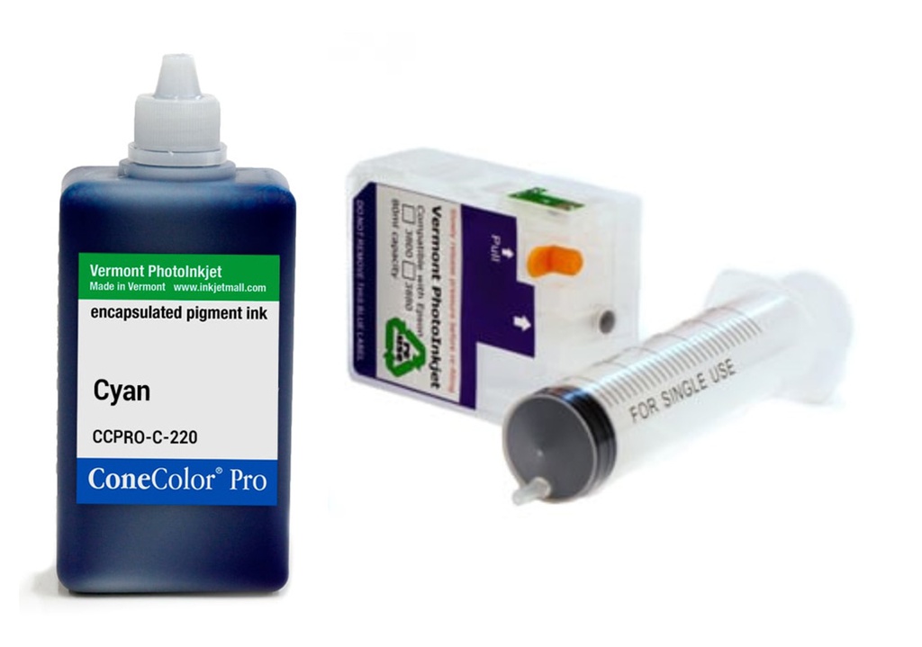 ConeColor Pro, 3800-3880 Refill Cartridge, 220ml Ink, Cyan