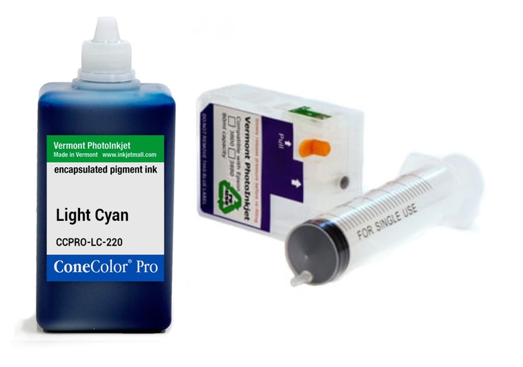 ConeColor Pro, 3800-3880 Refill Cartridge, 220ml Ink, Light Cyan
