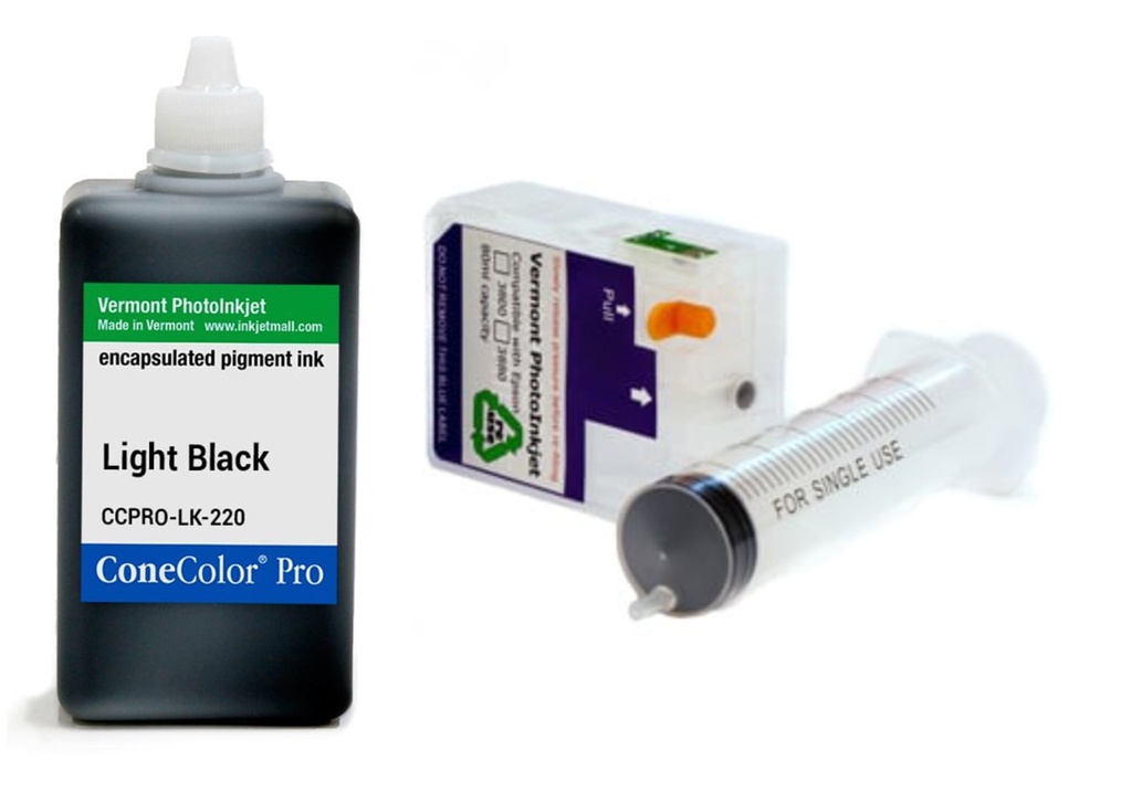 ConeColor Pro, 3800-3880 Refill Cartridge, 220ml Ink, Light Black