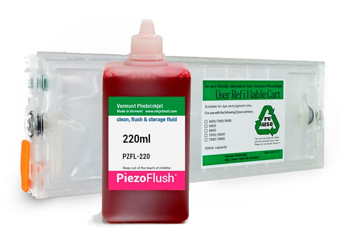 [PZFK-7880-220-LLK] PiezoFlush® cartridge combo, Epson 7880 / 9880, printers LLK position