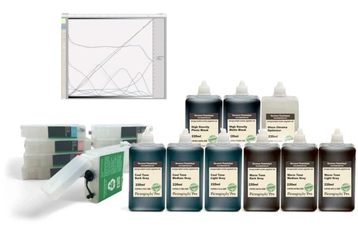 [PZPRO-P600-220-KIT9] SureColor P600 - Piezography Pro Complete Print &amp; Digital Negative System, 220ml